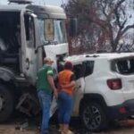 Acidente na MG-060 mata duas pessoas e mobiliza helicóptero para regate das outras vitimas