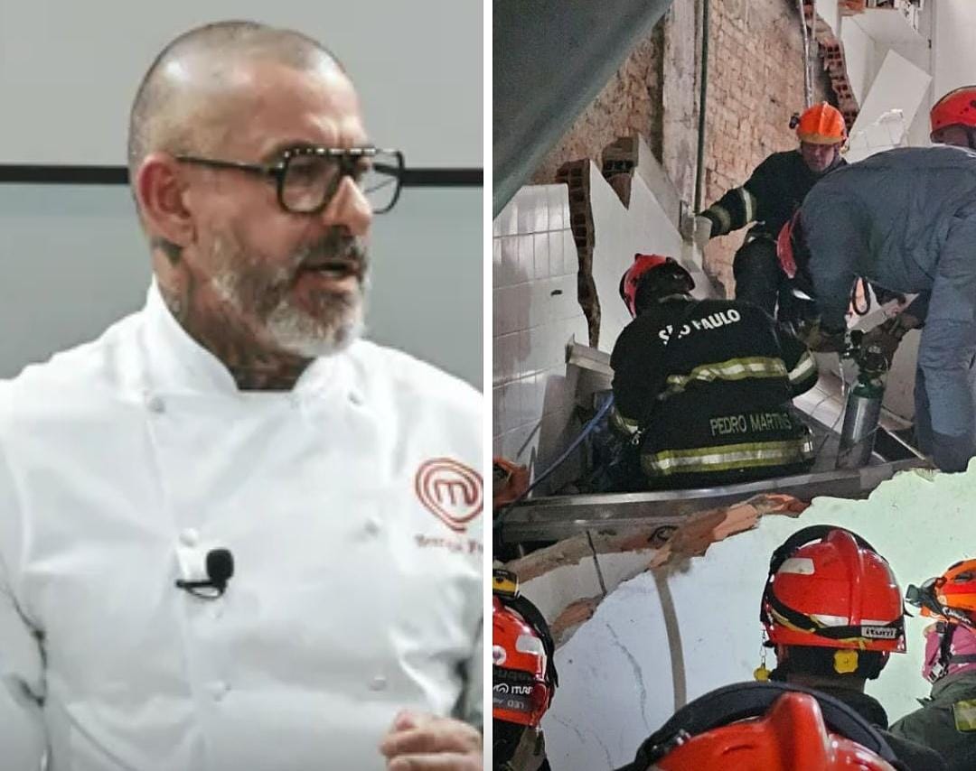 Restaurante de Henrique Fogaça desaba após explosão de gás no centro de São Paulo