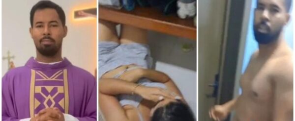 Vídeo mostra padre com noiva de fiel em casa paroquial