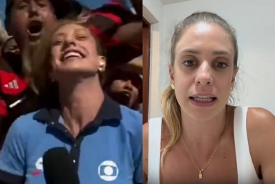 Repórter da Globo denuncia agressão de torcedores do Flamengo durante transmissão ao vivo