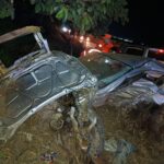 Acidente entre dois carros deixa um morto e dois feridos na MG-429, em Santo Antônio do Monte