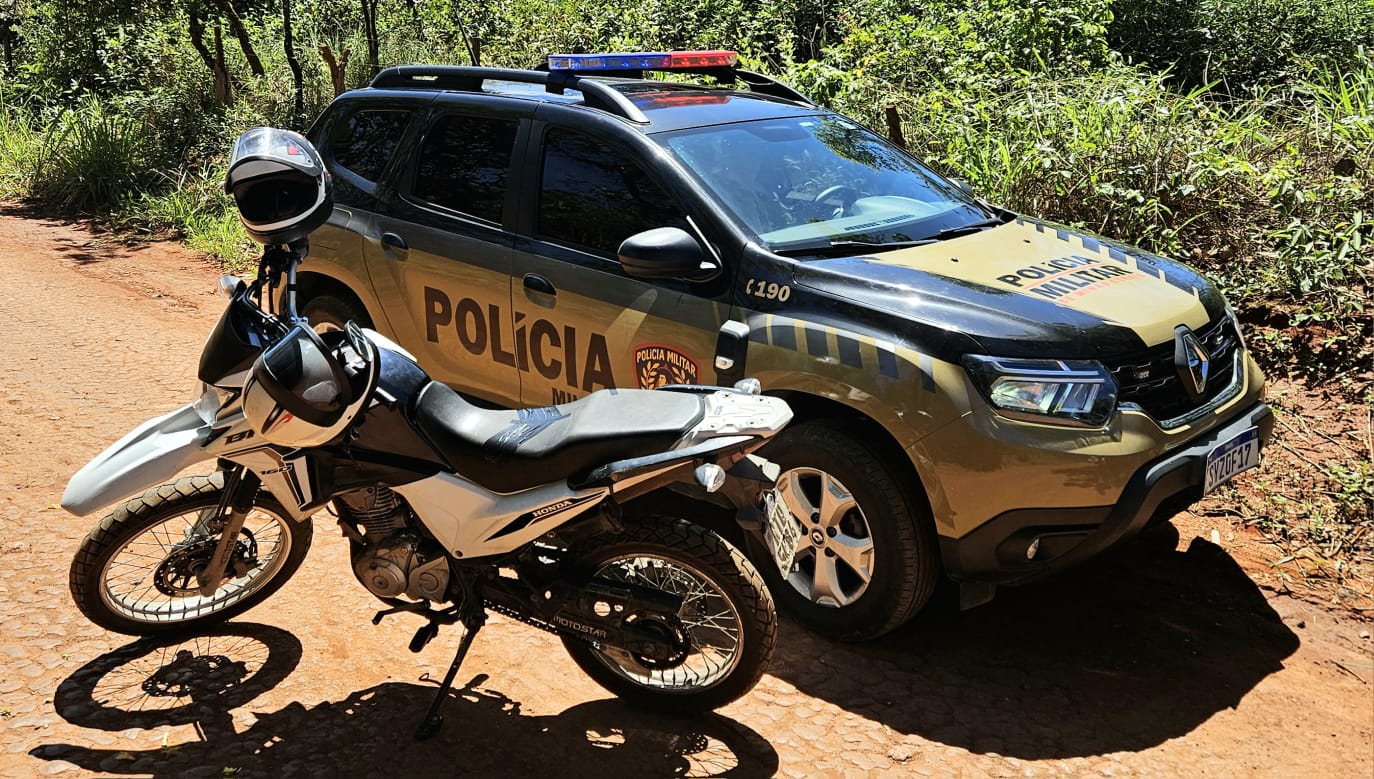 Bom Despacho Polícia Militar apreende adolescente envolvido em roubo e recupera motocicleta na zona rural