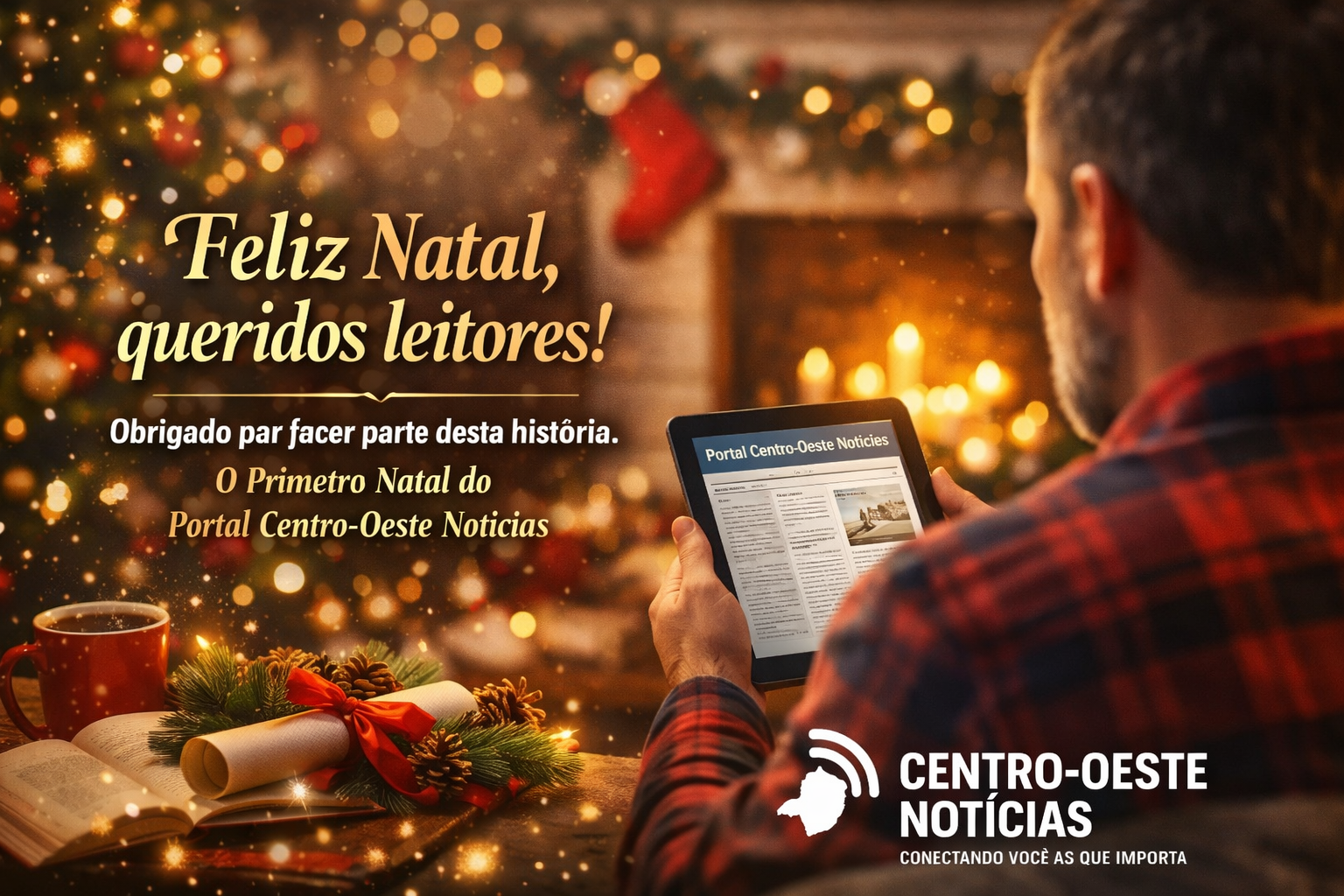 Uma luz que nasce de você Nossa mensagem especial de Natal a quem faz o Portal Centro-Oeste Noticias ser a voz da nossa região