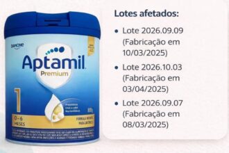 Anvisa proíbe venda de lotes de fórmula infantil Aptamil por contaminação