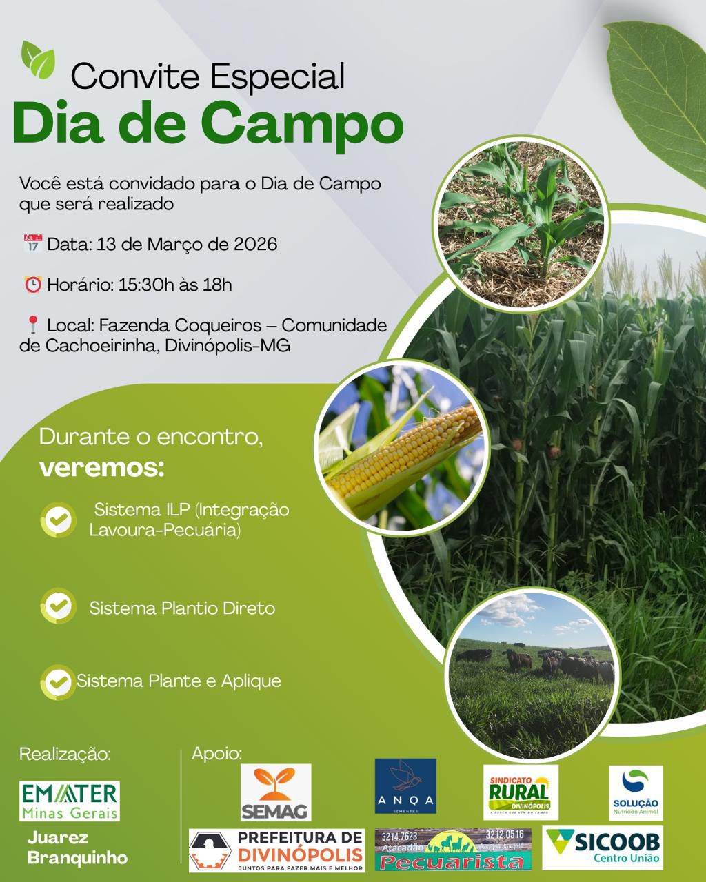 Inovação no Campo Sindicato Rural de Divinópolis apresenta tecnologias para aumentar rentabilidade do produtor