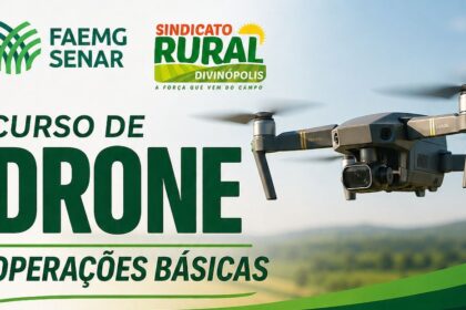 Sindicato Rural de Divinópolis e Sistema FAEMG SENAR oferecem duas turmas de curso gratuito de Drone (Operações Básicas)