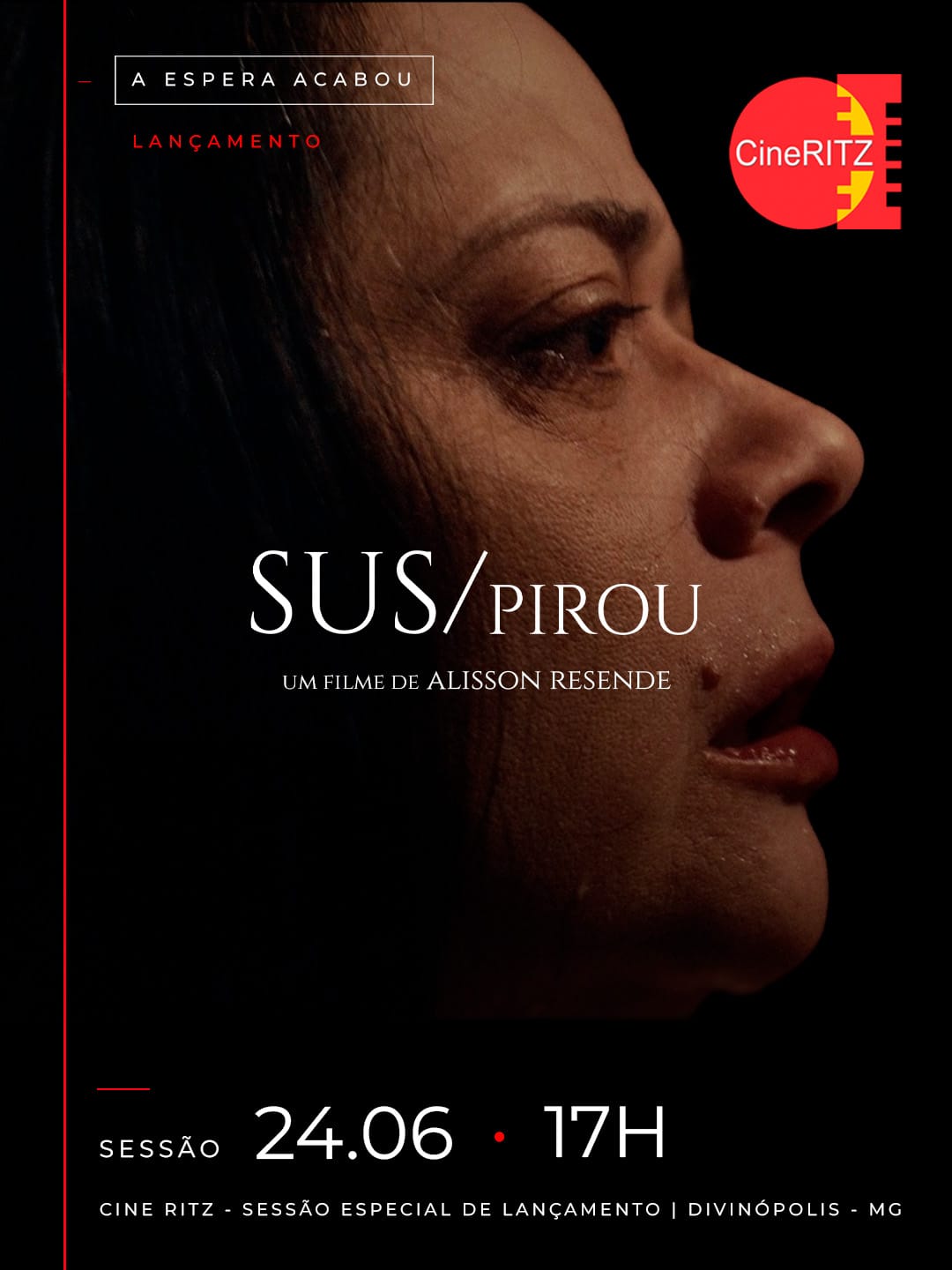 Cineasta Alisson Resende estreia curta 'SUSpirou' no Cine Ritz em Divinópolis