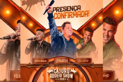 Com portões abertos, Cajuru Rodeio Show traz Leonardo, Eduardo Costa e Felipe Araújo em agosto