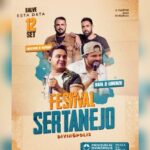 Música e lazer Praça da Bíblia sediará o 1º Festival Sertanejo de Divinópolis com grandes atrações