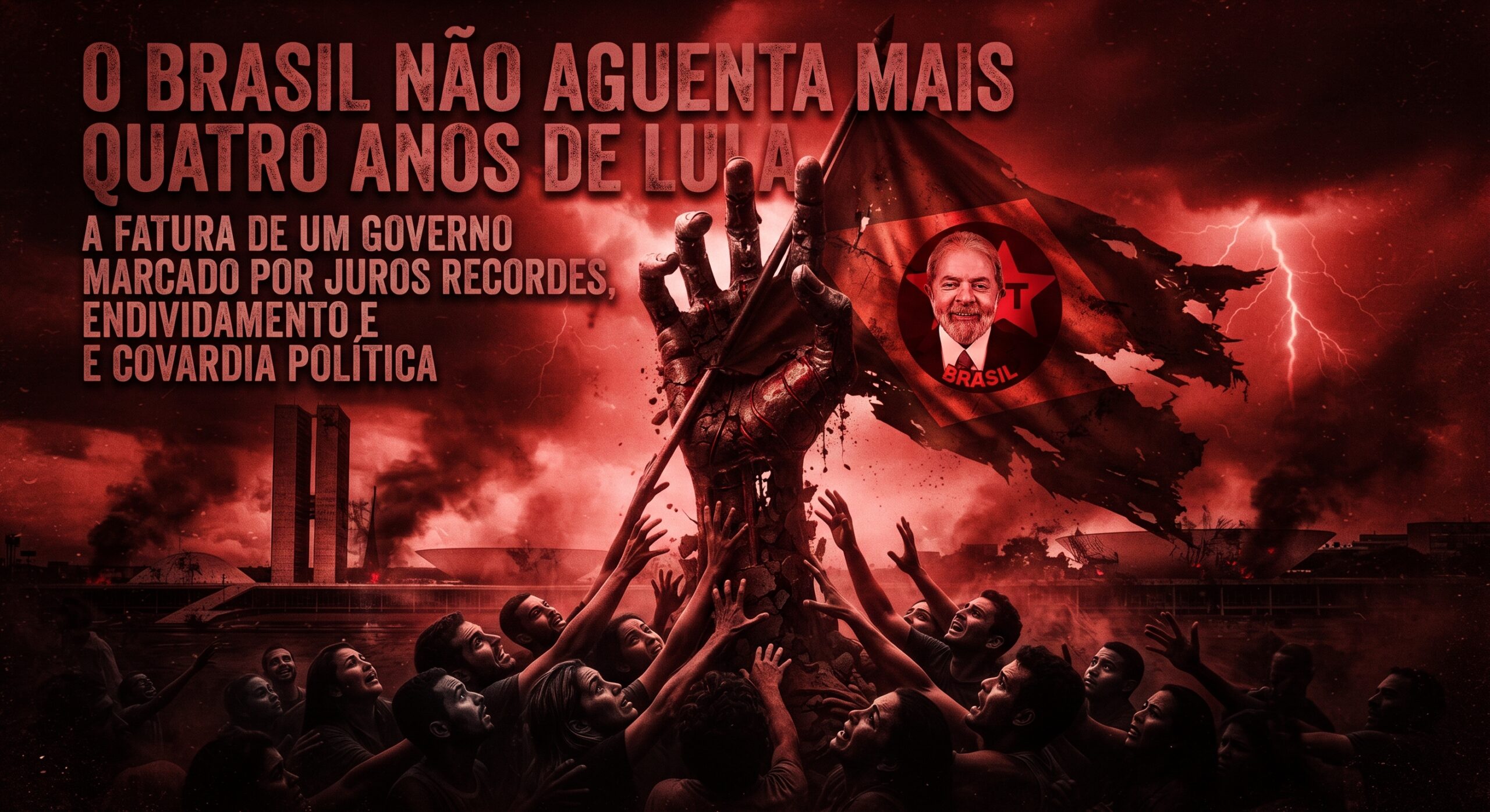 O Brasil não aguenta mais quatro anos de Lula e PT A fatura de um governo marcado por juros recordes, endividamento e covardia política